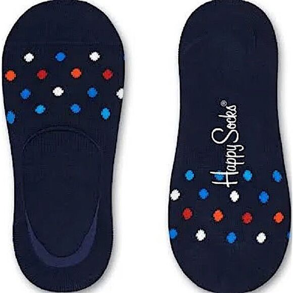 Happy Socks Navy liner Socks Dot pattern Happy Socks Unisex Combed Cotton - Picture 3 of 7